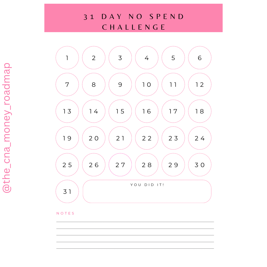 31 Day: No Spend Challenge