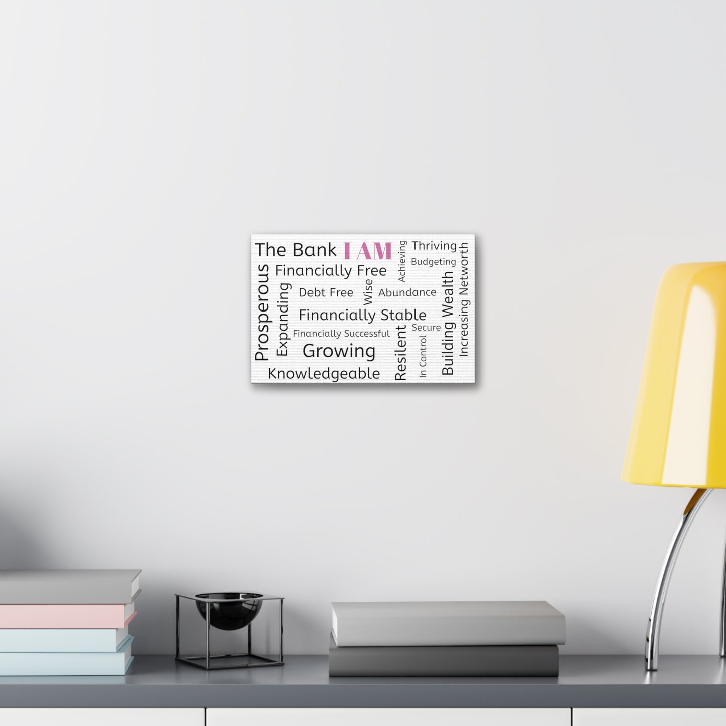 Money Mindset Affirmation Canvas Wall Decor